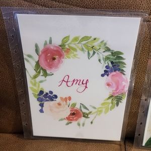 Hand made cover for your Classic size Disc Bound Planner Amy